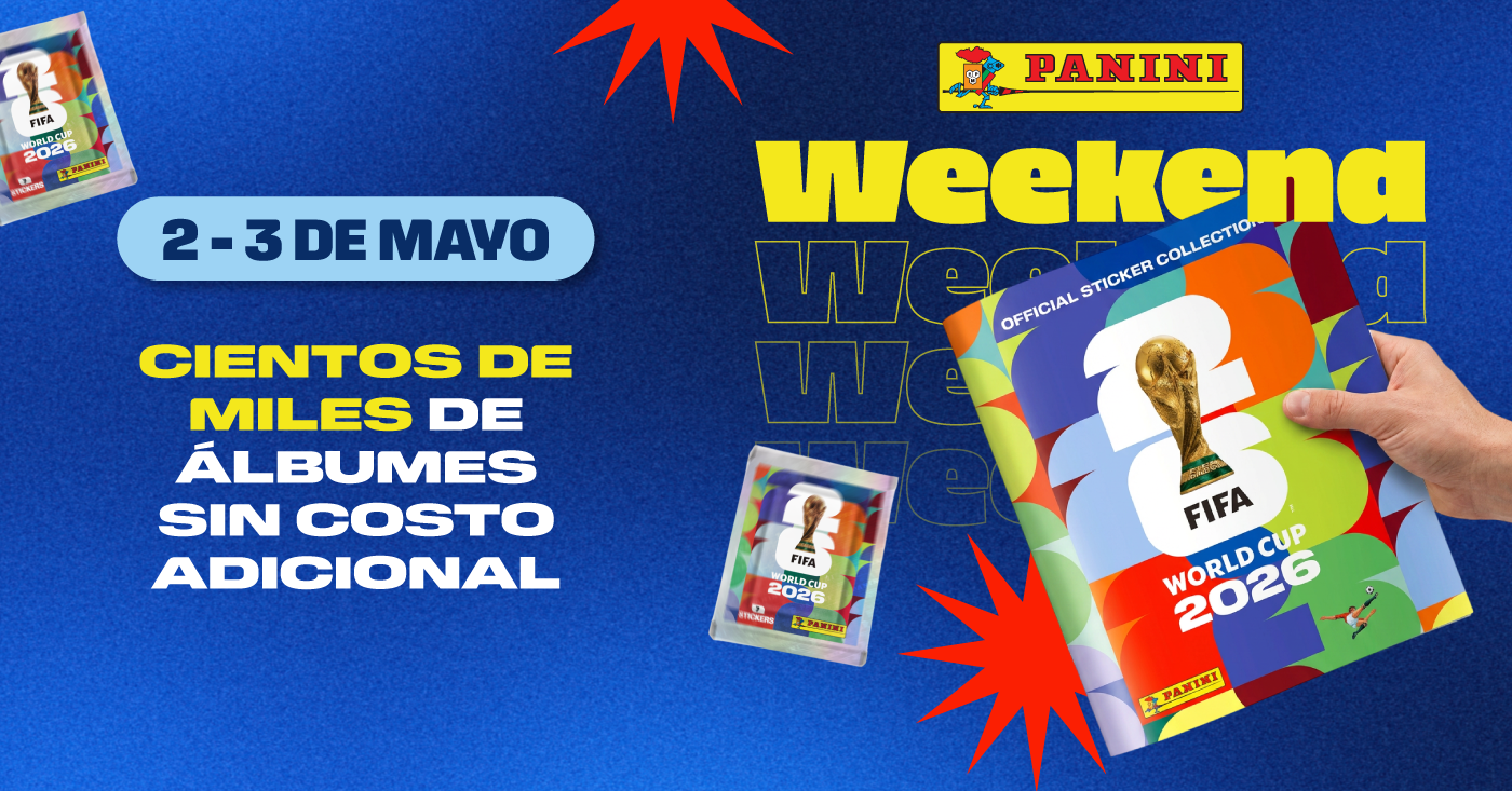 Panini Weekend Colombia: obtén tu álbum de obsequio el 2 y 3 de mayo